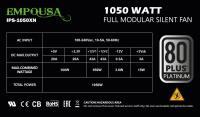 INCA IPS-1050XN EMPOUSA 1050W 80+PLATINUM  FULL MODULAR 12cm Fanlı Power Supply 